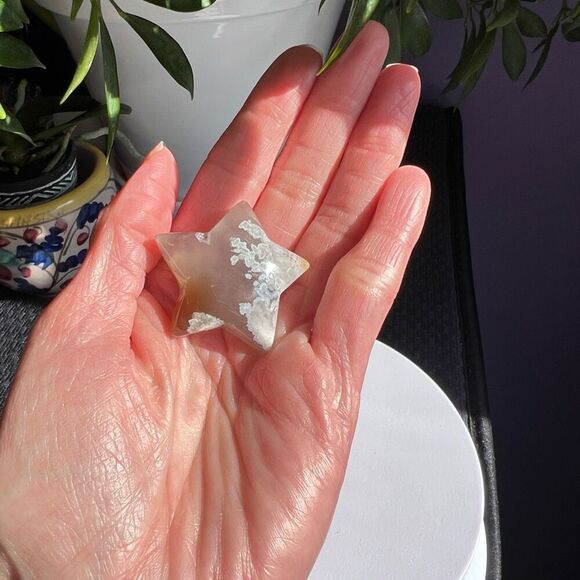 Flower Agate Star Carving‎ (4) - Picture 2 of 9